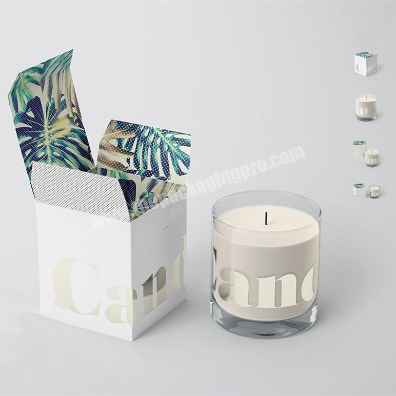 Custom Design Printed Candle Jar Packaging Boxes Luxury Gift Box for Candles