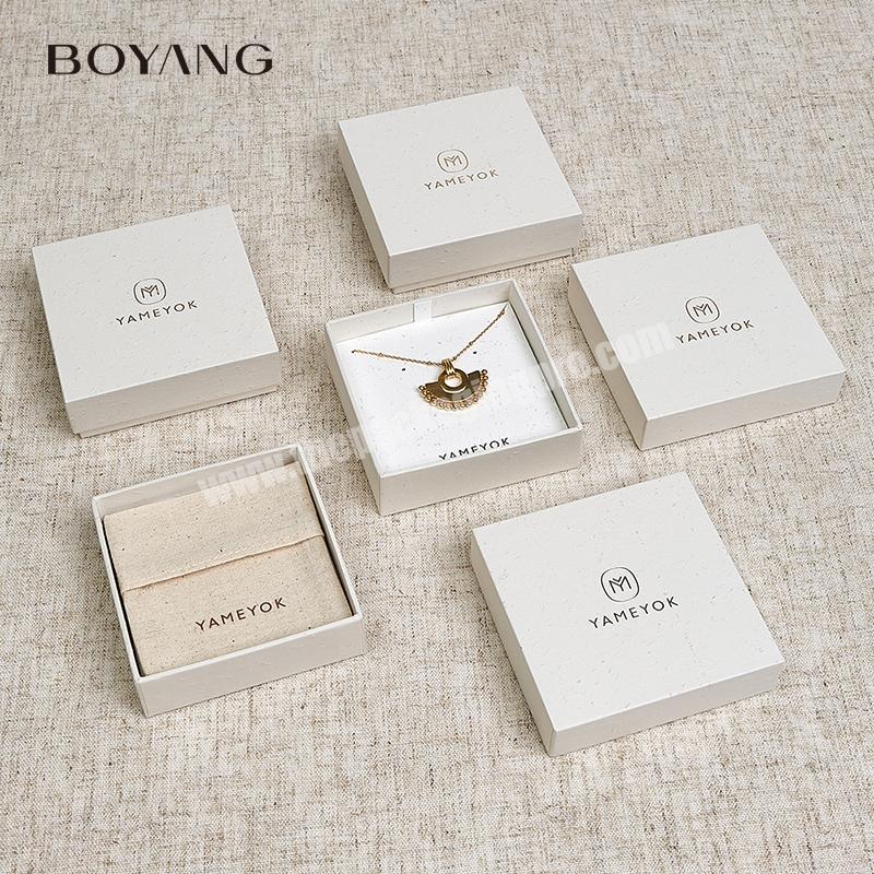 Custom Eco Friendly Small Paper Gift Earring Bracelet Necklace Ring Packaging Jewelry Boxes with Logo
