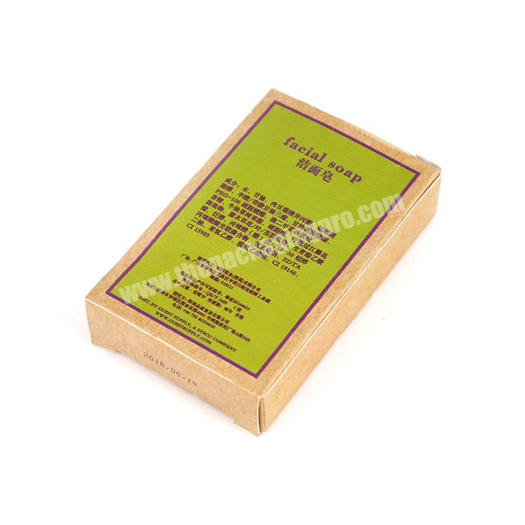 Custom Eco-friendly Personal Care Hand Soap Skincare Facial Soap Bar Packaging Kraft Paper Cardboard box