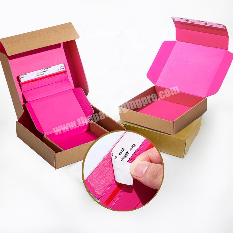 Custom Fragrance Perfume Tape sealing Underwear Bra shorts Cosmetic Small  Corrugated Packaging Box