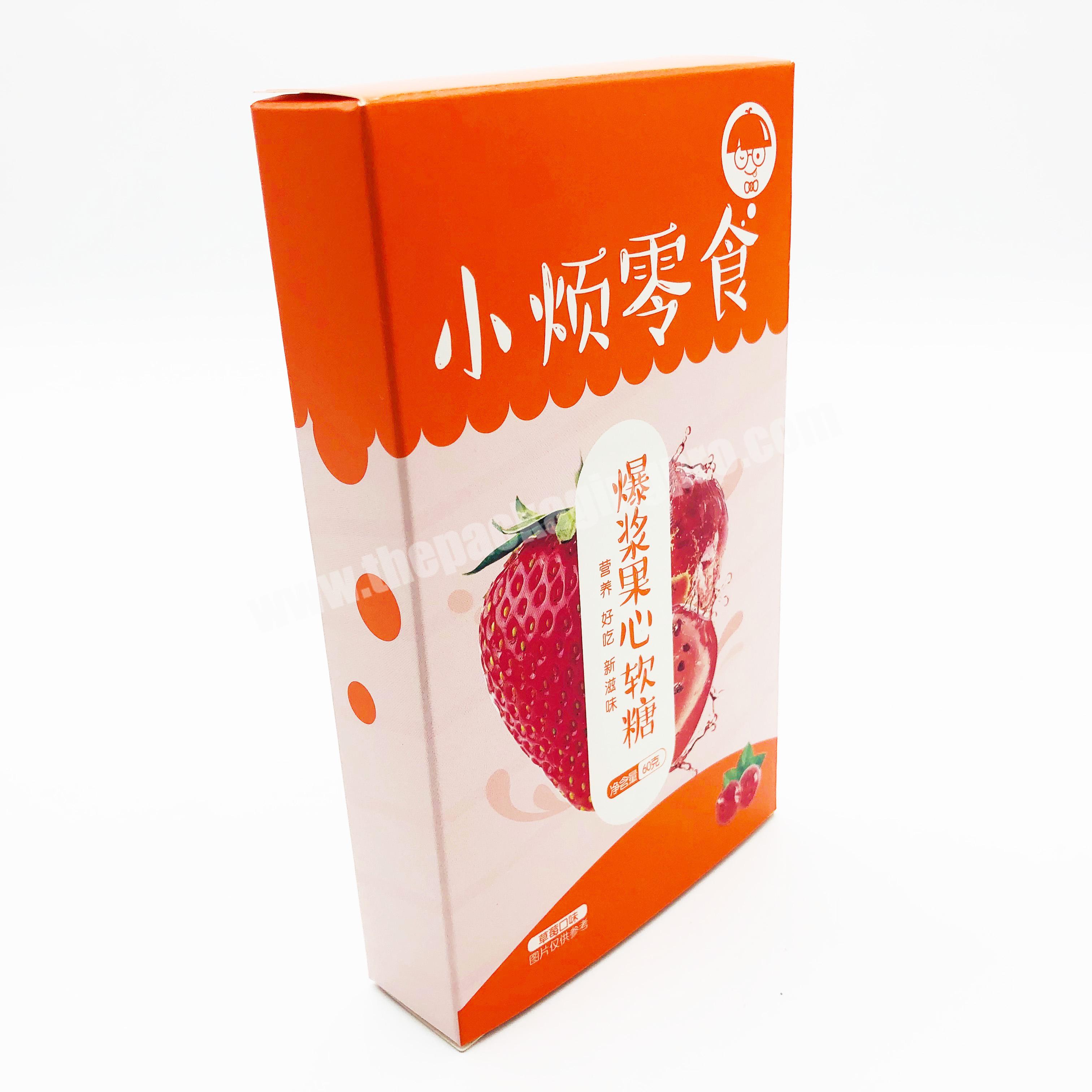 Custom Frosted Effect Cardboard boxes for Snack Packaging