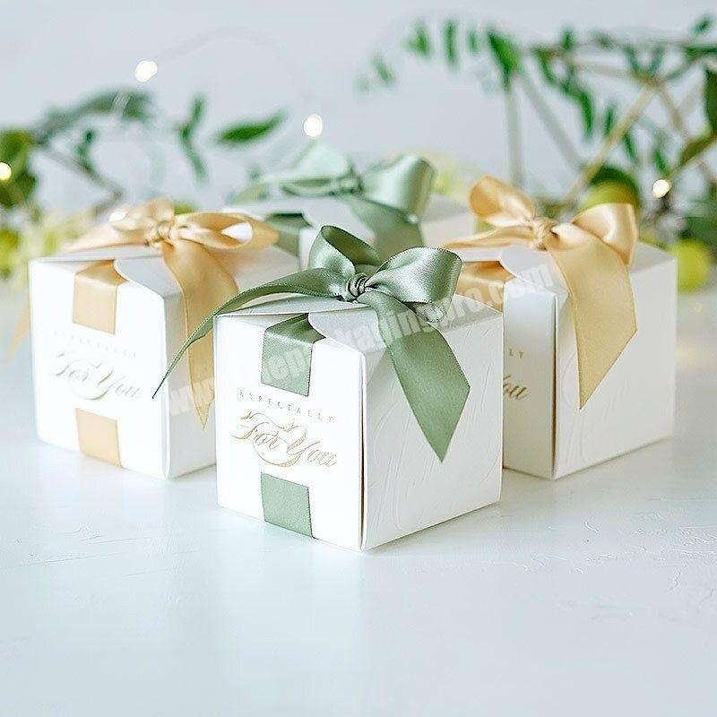 Custom High Quality Event Party Supplies Souvenirs Gift Paper Packaging Wedding Candy Box