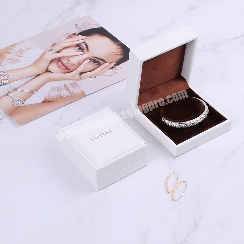 Custom High Quality Luxury Printed High Quality Clear Chain Gift Box Jewelry Storage Packaging Ring Box