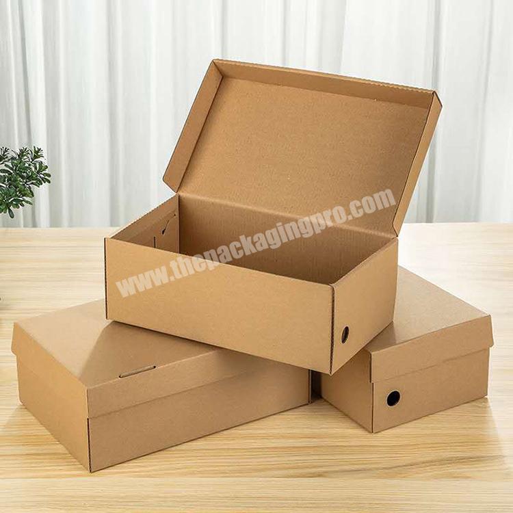 Custom Kraft Corrugated Clothing Shoe Packaging Box Shipping Box Paper Box With Quality Assurance