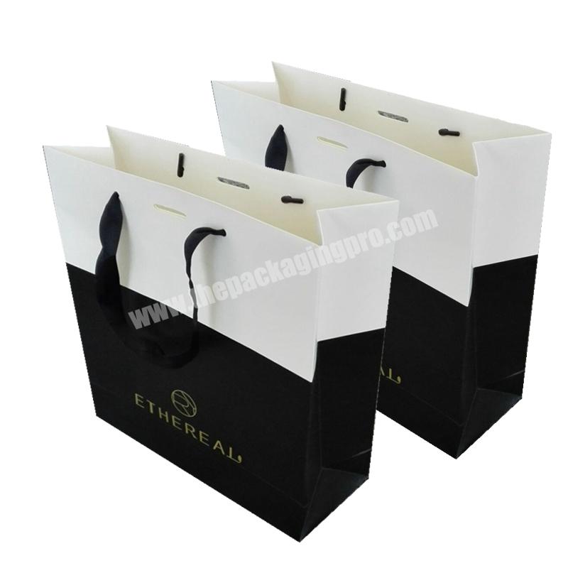 Custom LOGO Printed Offline Store Underwear Garment Clothing Shoes Shopping Gift Kraft Paper Bag