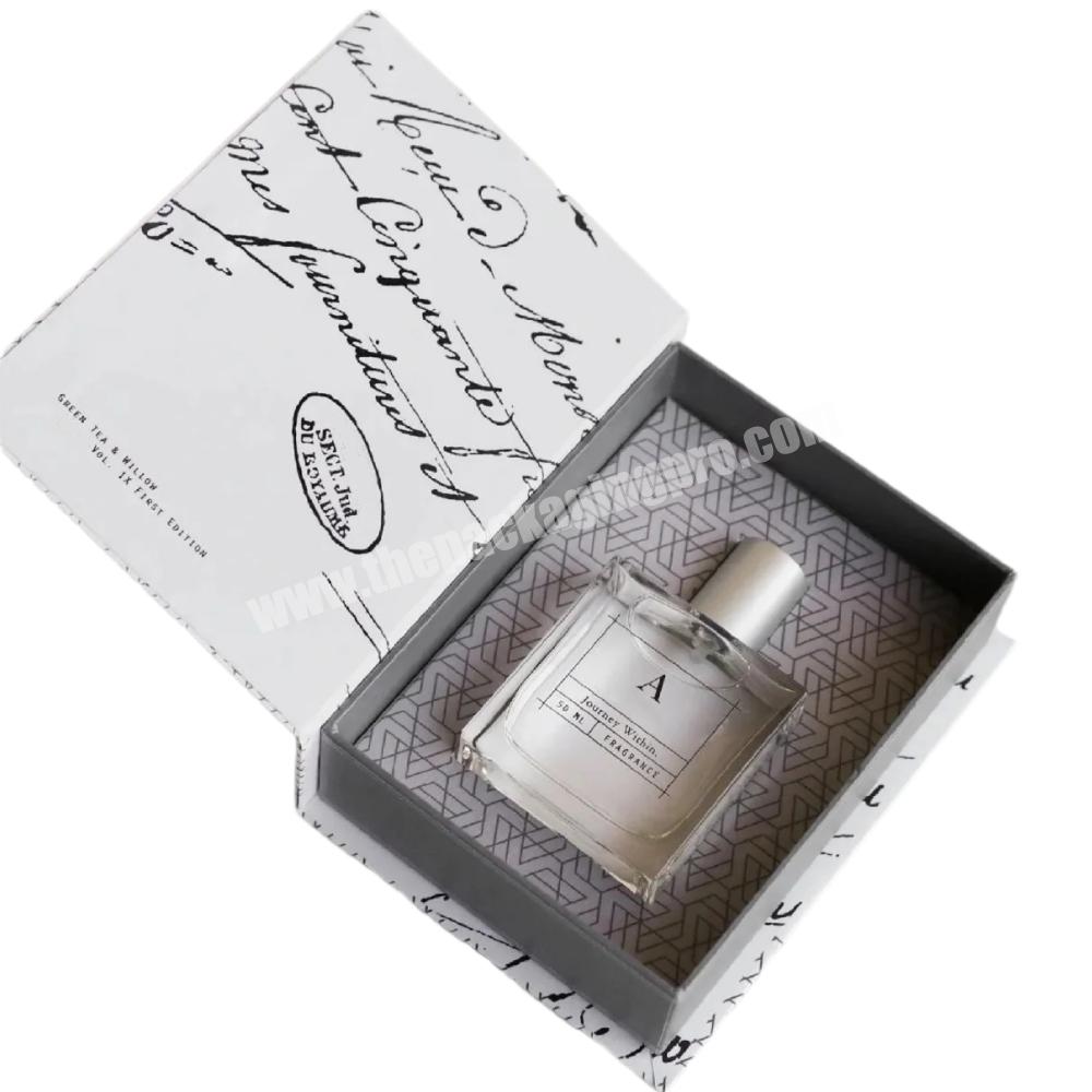 Custom Large Square Caja Empaque Personalizad Para Perfume De Lujo Perfume Bottle Packaging Gift Boxes Set 10Ml Luxury With Box