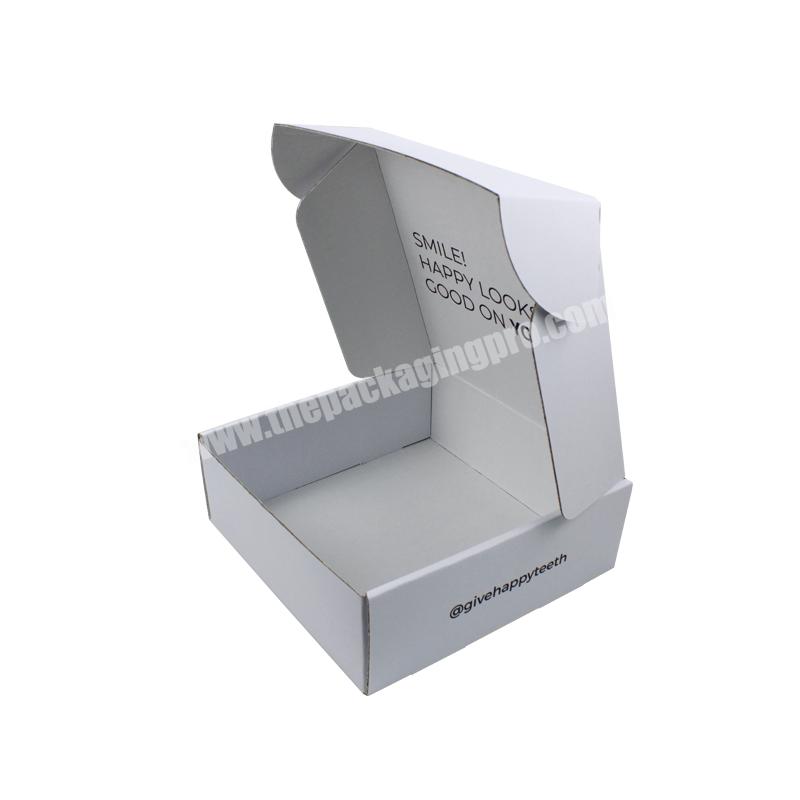 Custom Logo Cardboard Cartons Shipping Mailer Box White Cosmetic Set Cosmetics Mailing Skin Care Corrugated Packaging Boxes