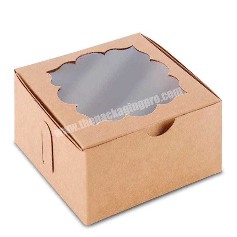 Custom Logo Cheap Wholesale Price Paper Food Packing Box with Clear Window