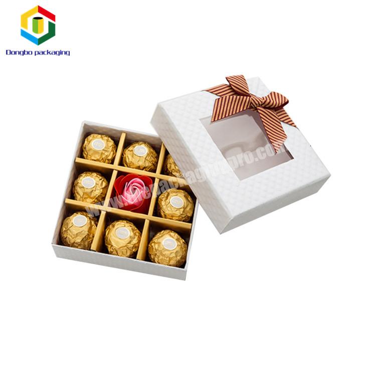 Custom Logo Christmas Gift Small Kraft Paper cookie Mini Chocolate Boxes With Lids Packaging