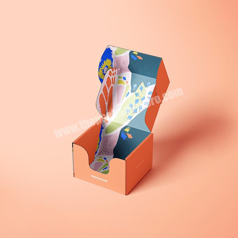 Custom Logo Full Color Printing Personalized Packaging Cardboard Corrugated Front Tuck Mailer Box