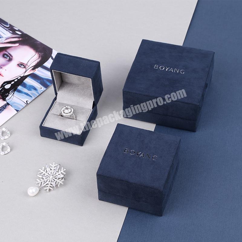 Custom Logo High Quality Recycle Ring Earring Display Luxury Plastic Clamshell Jewelry Packing Box