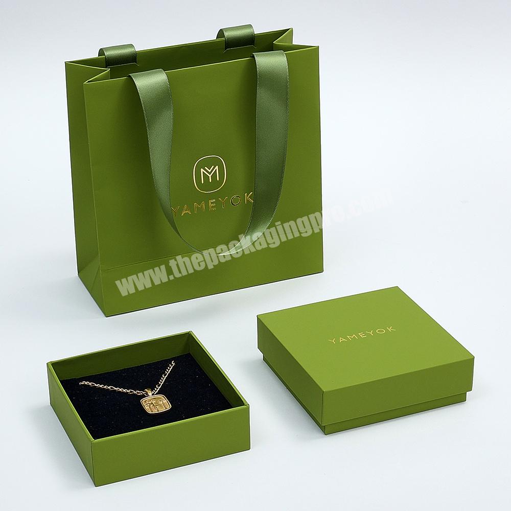 Custom Logo Lid and Base Paper Ring Earring Bracelet Pendant Necklace Jewelry Packaging Box