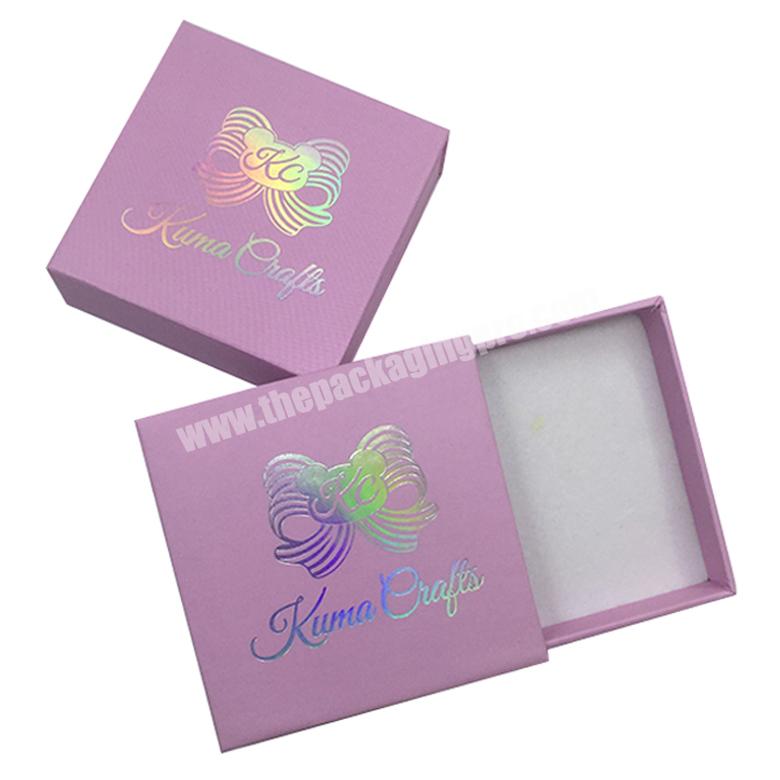 Custom Logo Luxury Drawer Shape Pink Rigid Cardboard Cosmetic Skin Care Set PR Box For Beauty