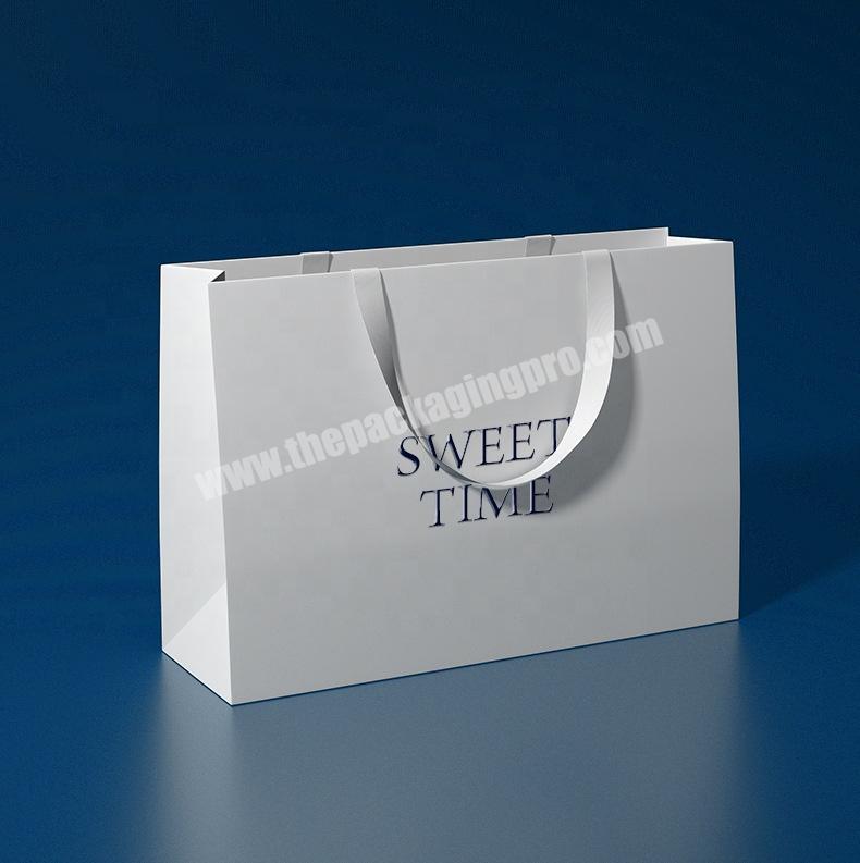 Custom Logo Luxury Paperbag Boutique Retail Clothing Packaging Shopping Bag Gift Bag OEM Papel Paper Bag With Logo