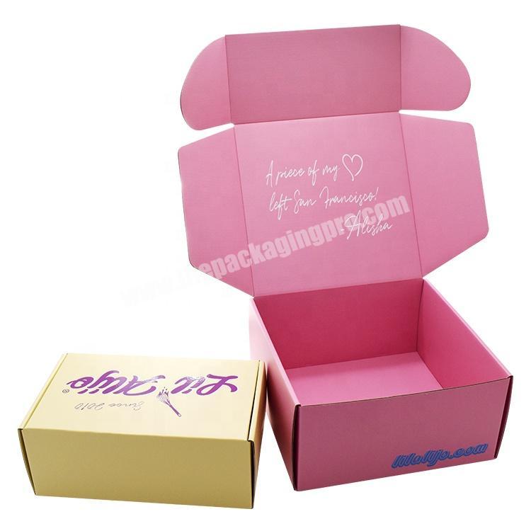 Custom Logo Matte Glossy Laminated Cosmetic Shipping Mailer Box Luxury Beauty Skin Care Corrugated Mailing Boxes
