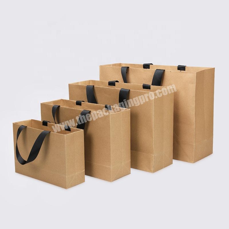 Custom Logo Organic Paper Bag Private Label Cosmetics Jewelry Packaging Paper Bag Factory Direct Gift Shopping Paper Bag