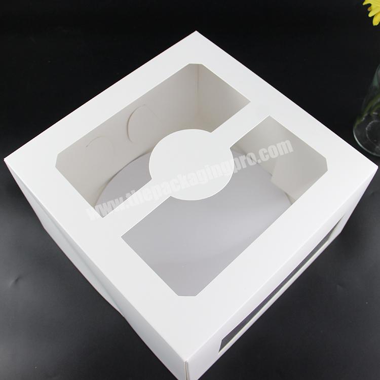 Custom Logo Pastries Packaging Paper Carrier Cake Box For Pastries