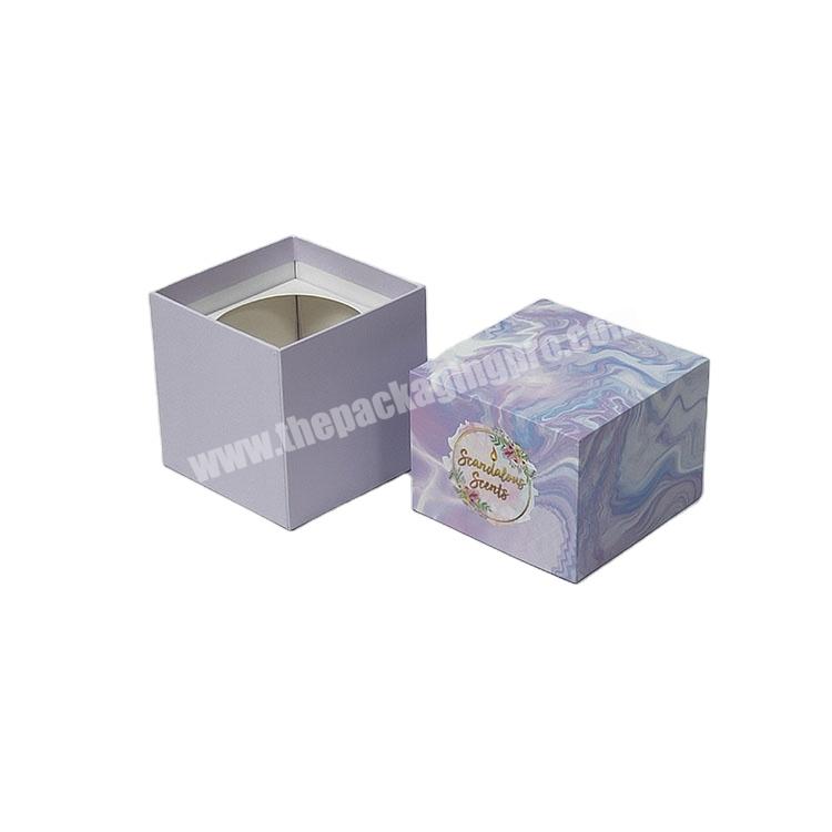 Custom Logo Print For Candle Gift Box With Insert