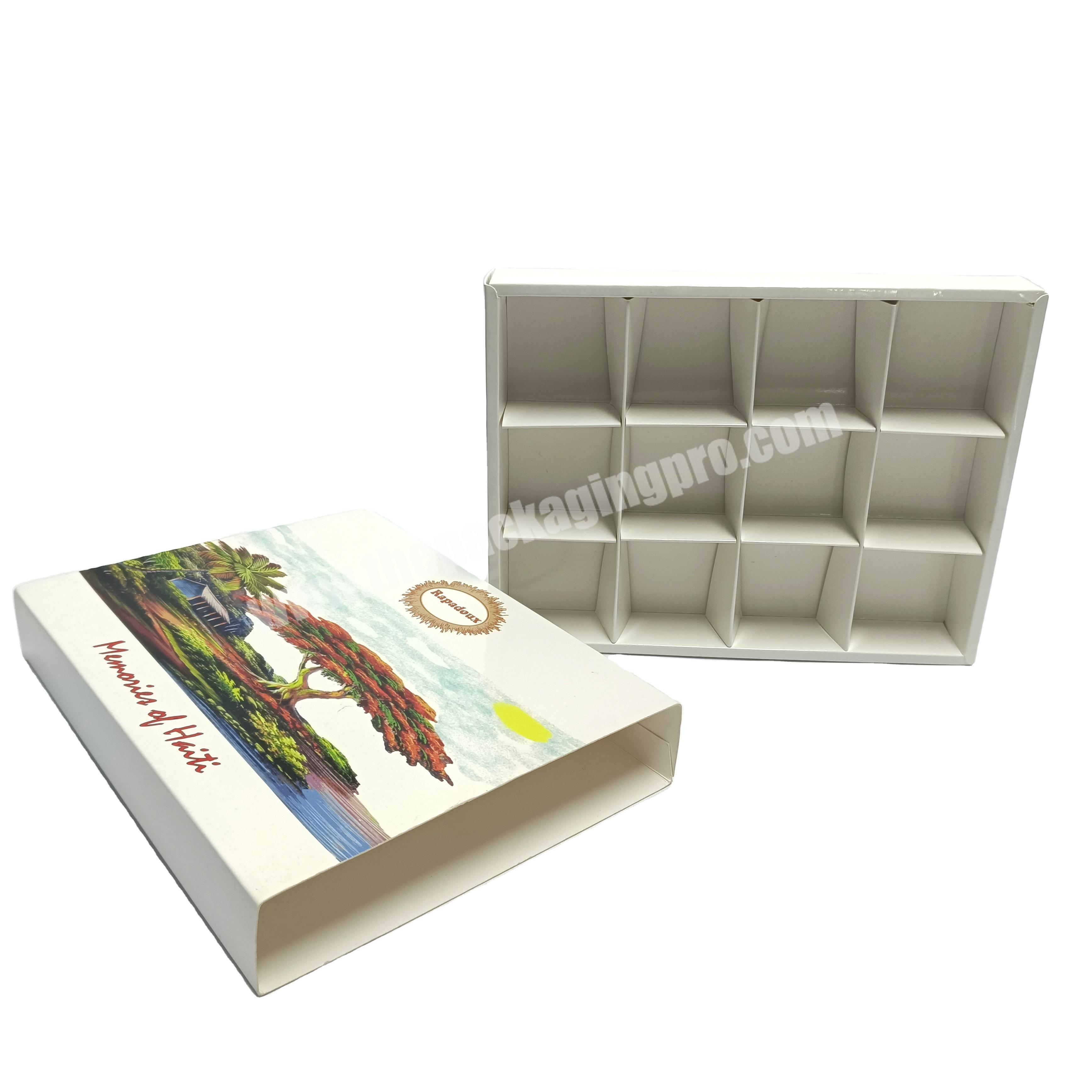 Custom Logo Printed Honey Gift Packaging Drawer Box With Compartment