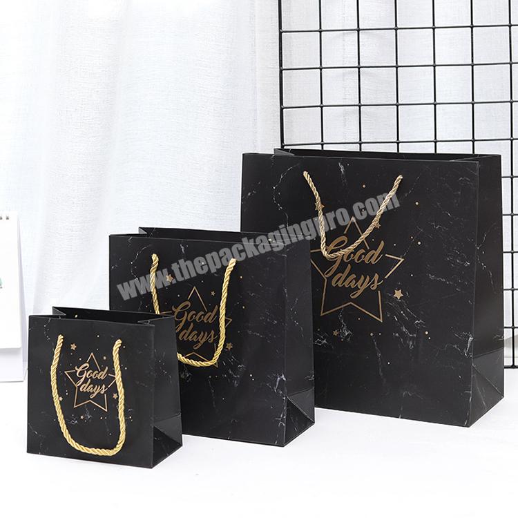 Custom Logo Printed Luxury Merchandise Retail Euro Tote Cardboard Packaging Art Paper Shopping Bags For ClothesClothing