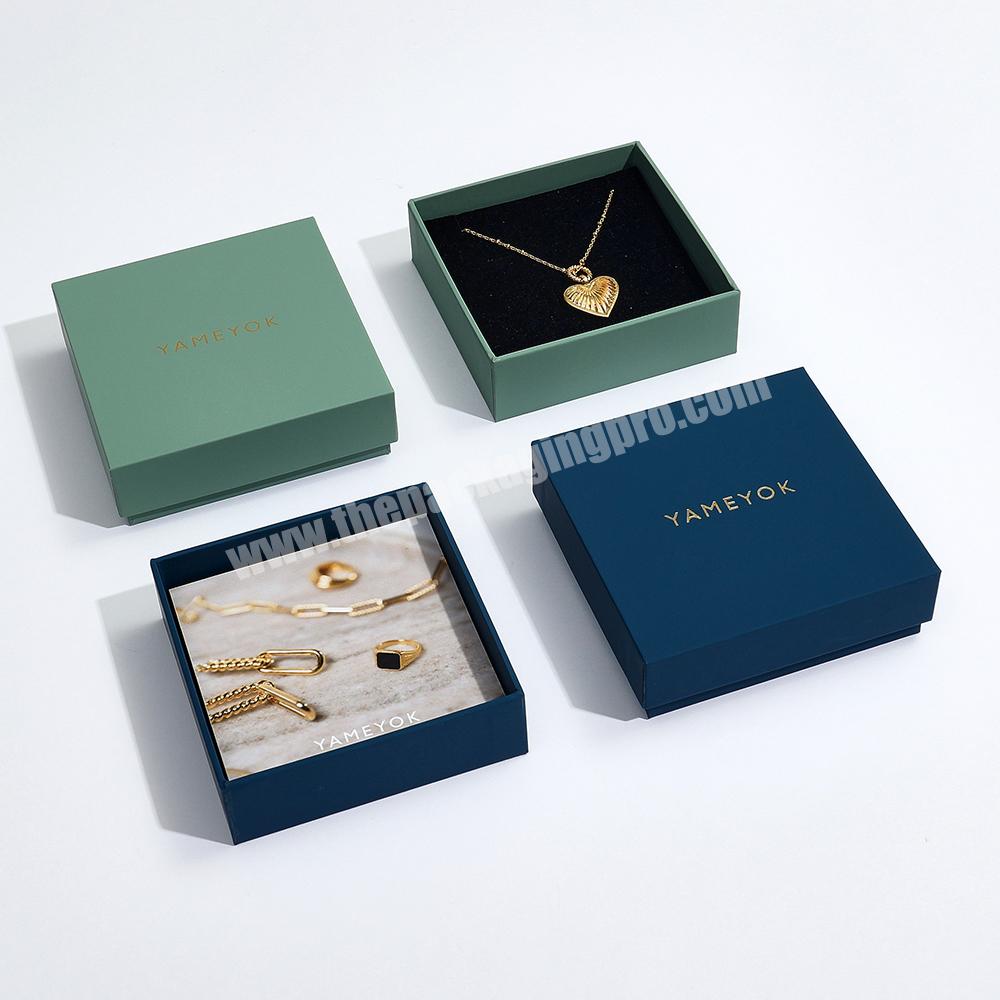 Custom Logo Ring Earring Pendant Necklace Bracelet Packaging Jewelry Box