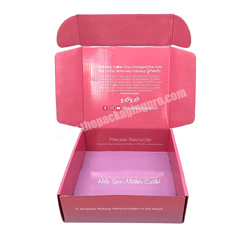 Custom Logo Small Tuck Top Mailing Subscription Packaging Boxes Printing Colored Paper Shipping Mailer Box