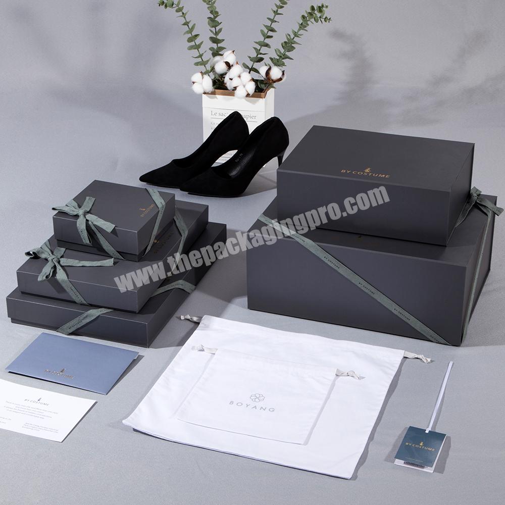 Custom Logo Wholesale Fashionable Foldable Shoe Garment Clothing Packaging Box
