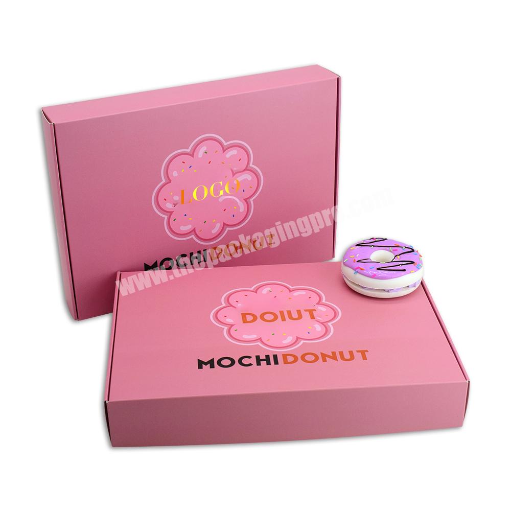 Custom Logo Wholesale Food Grade Donut Box Packaging Packaging Friendly Disposable Doughnut Bakery Cake Takeaway Container Box