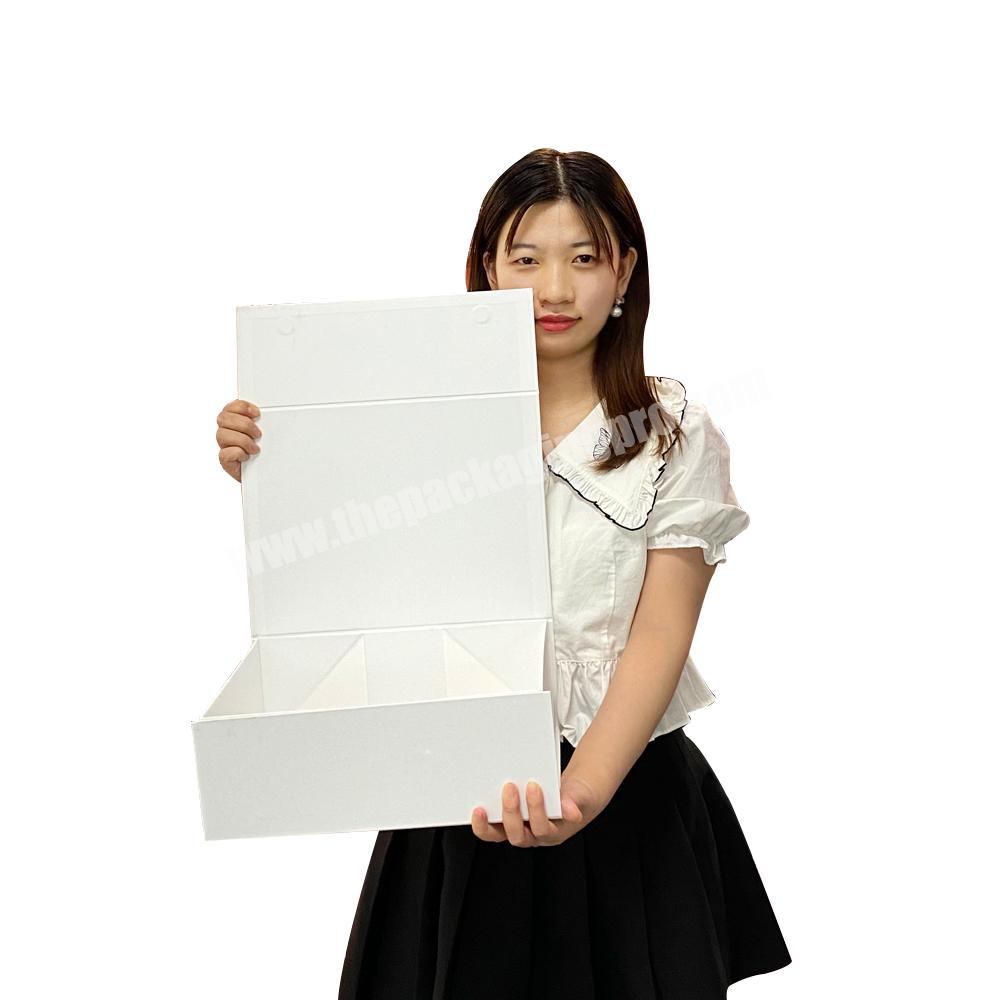 Custom Luxury Apparel Clothing Beauty Packaging Boxes Foldable Gift Flip Magnetic Cardboard Box