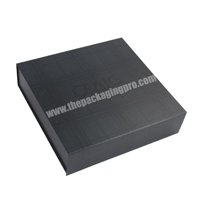 Custom Luxury Black Matte Cardboard Printing Box For Packaging