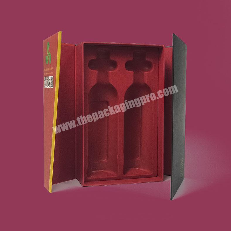 Custom Luxury Cardboard Packing Wine Box Gift Packaging For Bottle