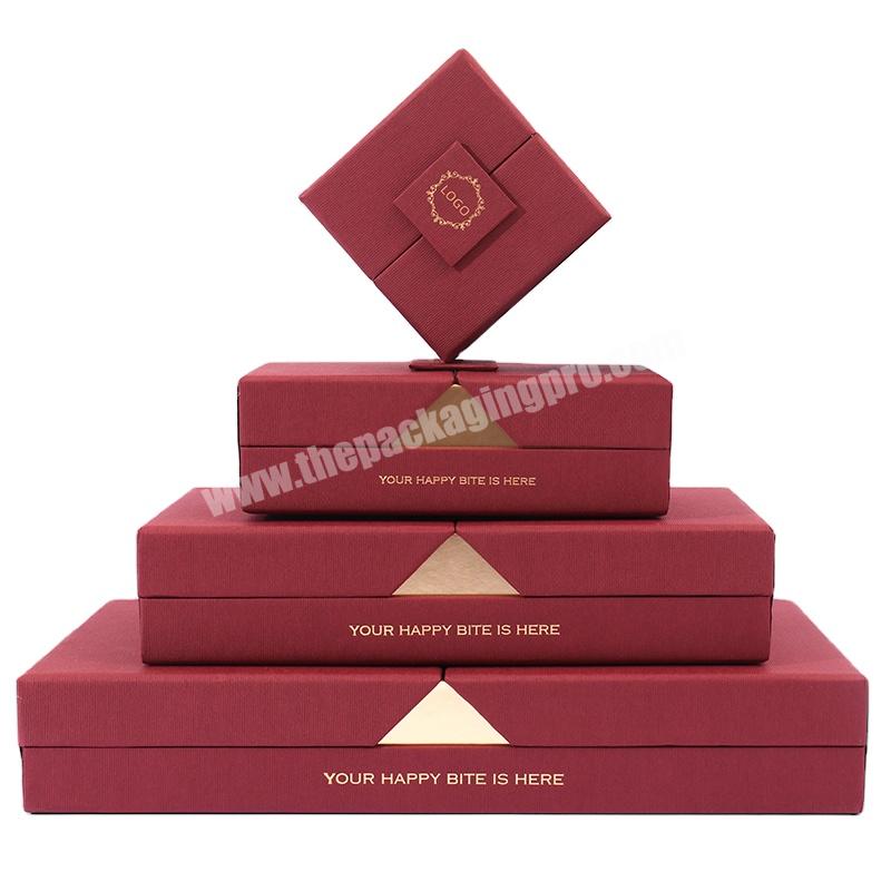 Custom Luxury Empty Sweet Candy Gift Paper Packaging Wedding Chocolate Box with inserts for ramadan box gift