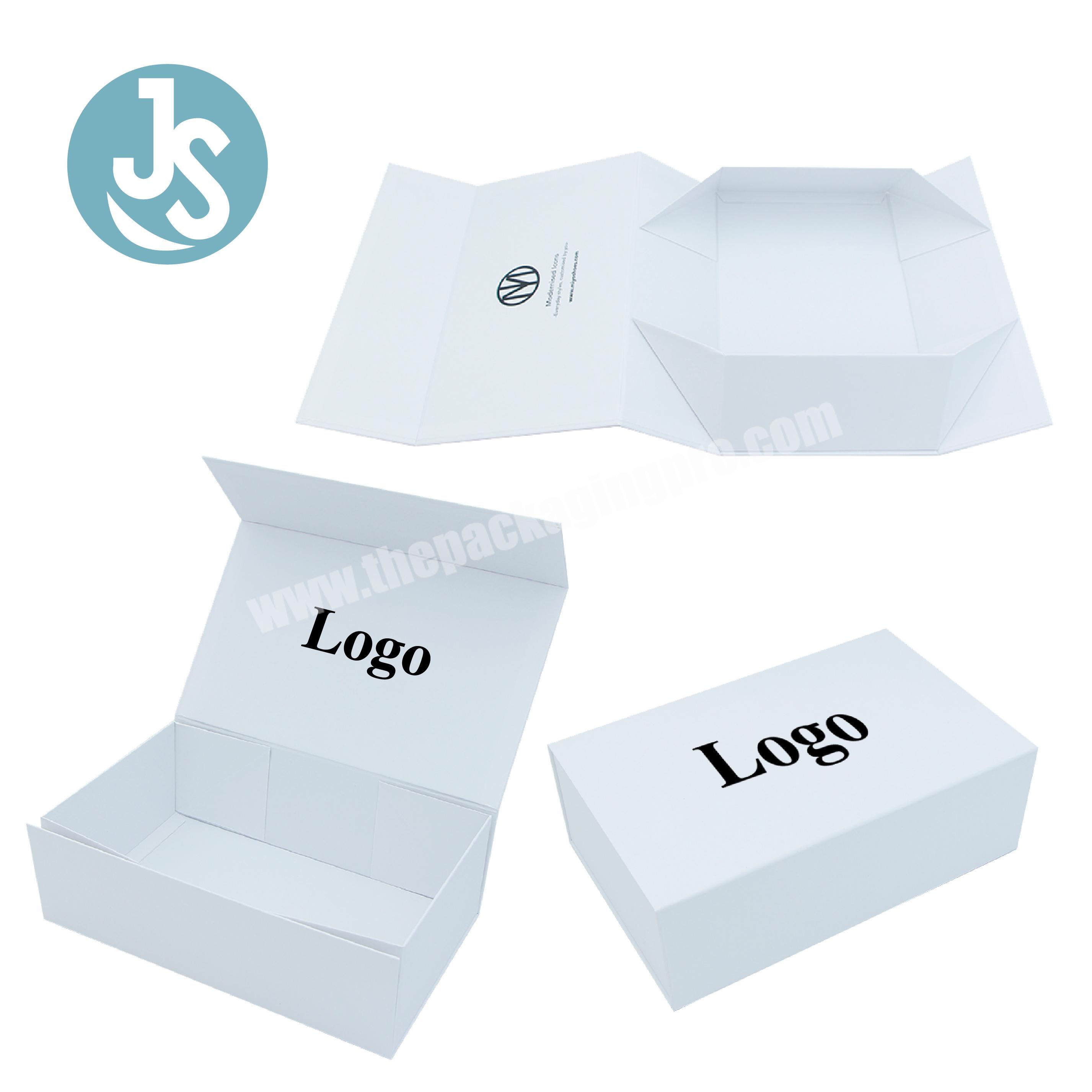 Custom Luxury Paper Magnet Foldable Folding Magnetic Gift Box Garment Apparel Clothing gift Packaging Box