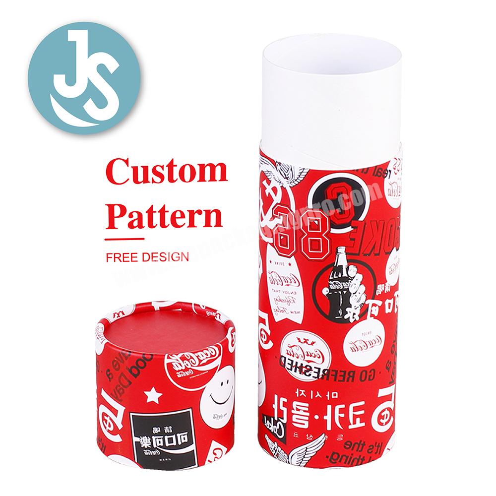 Custom Luxury Personality Desgin Cylinder Essential Oils Skincare Cosmetic Eyeliner Cardboard Round Paper Tube Packaging Box