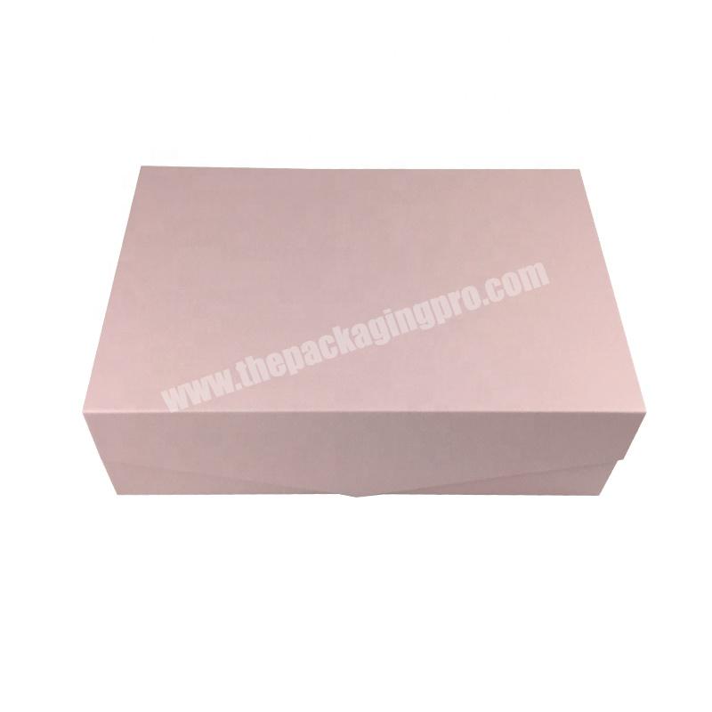 Custom Luxury white Folding Magnetic Closure Large Size Skin Care Clothes Clothing Packaging Paper Gift Box