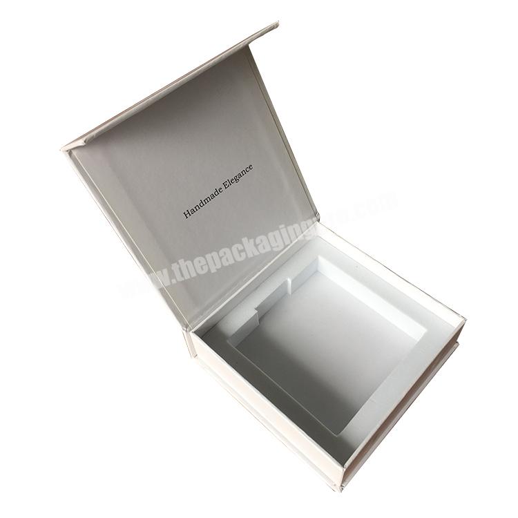 Custom Magnetic gift packaging boxes Luxury Book Shaped Hard Paper Gift Box Cardboard Paper Packing Box With EVA Foam