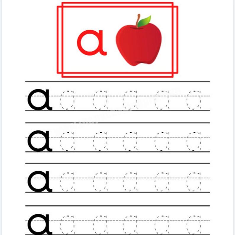 Custom Number Trace Erase Alphabet Workbook Tracing Letters Book For Kids