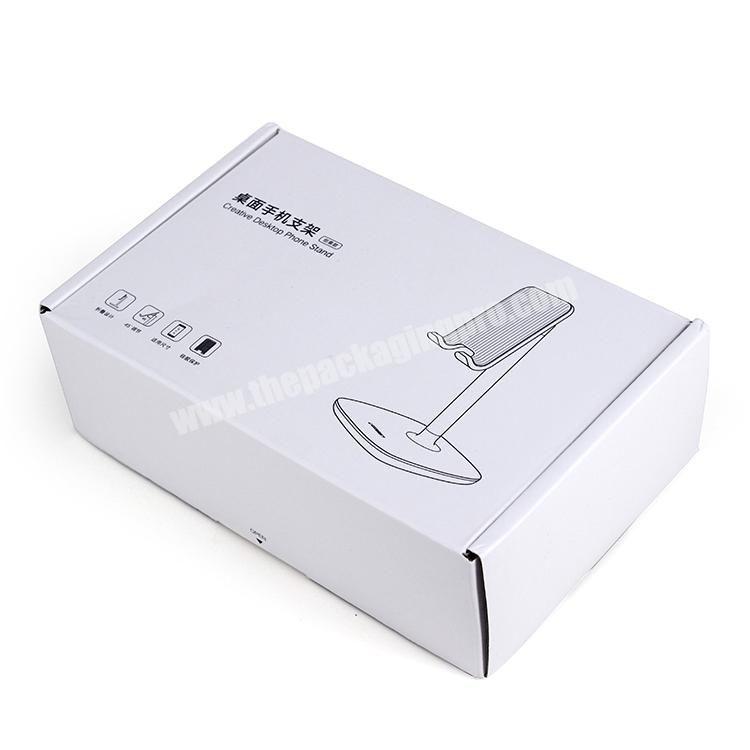 Custom Packaging Cellphone Mounts Stand Table Accessories Shipping Corrugated Mailer Boxes for E-commerce