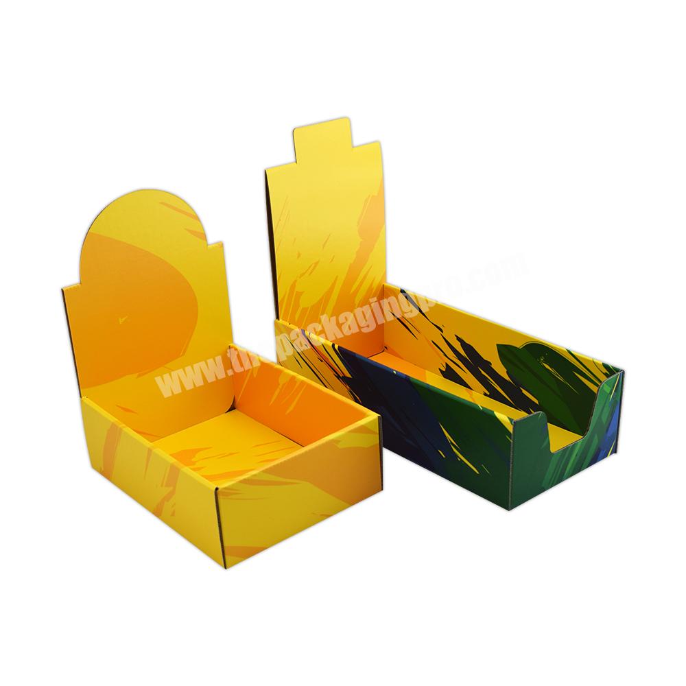 Custom Paper Cardboard Shelf Ready Product Retail Packaging Counter Display Packaging Box for Food cookie doughnut