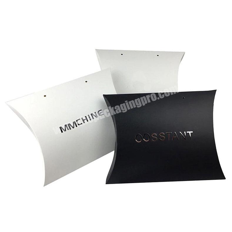 Custom Paper Pillow Shape Box Gift Packaging For Hair Bundles