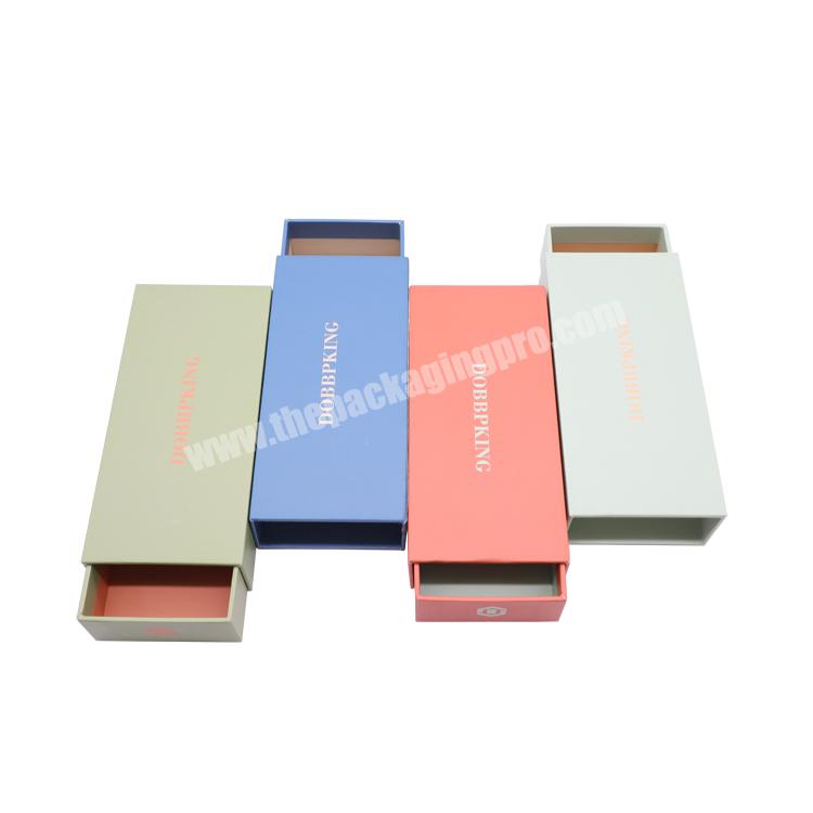 Custom Popular Design Beaded Bracelets Cardboard Gift Drawer Sliding Paper Box Packaging