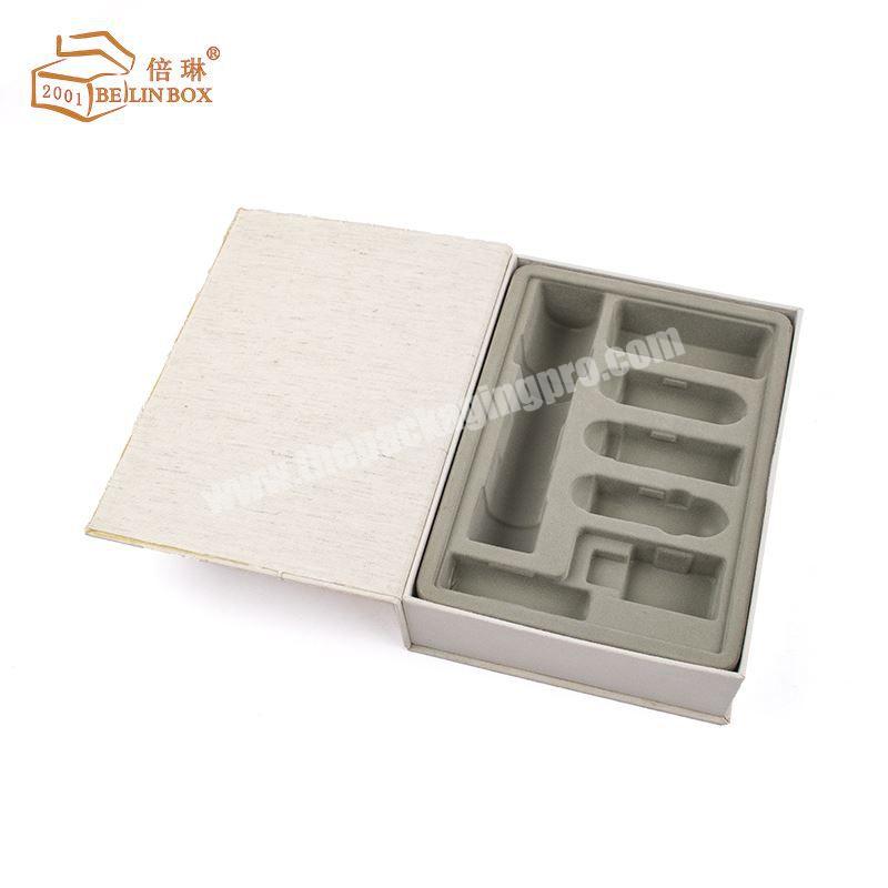 Custom Printed Book Shaped Luxury Gift Skincare Product Packing Empty Cardboard  Cosmetic Paper Box