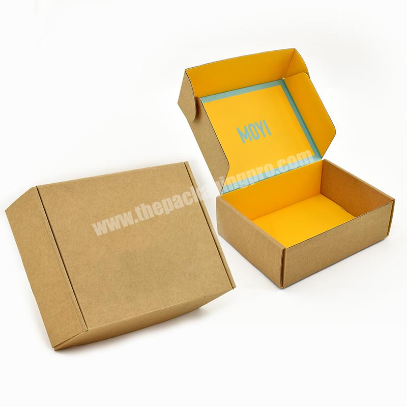 Custom Printed Brown Recycled Corrugated mailer box custom kraft corrugated packaging gift paper gift boxes