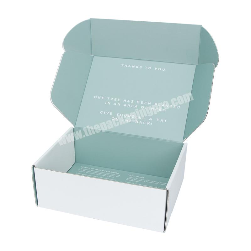 Custom Printed Corrugated Cardboard Carton packaging Box Colorful Plain Mail Post Box Delivery Boxes with Logo