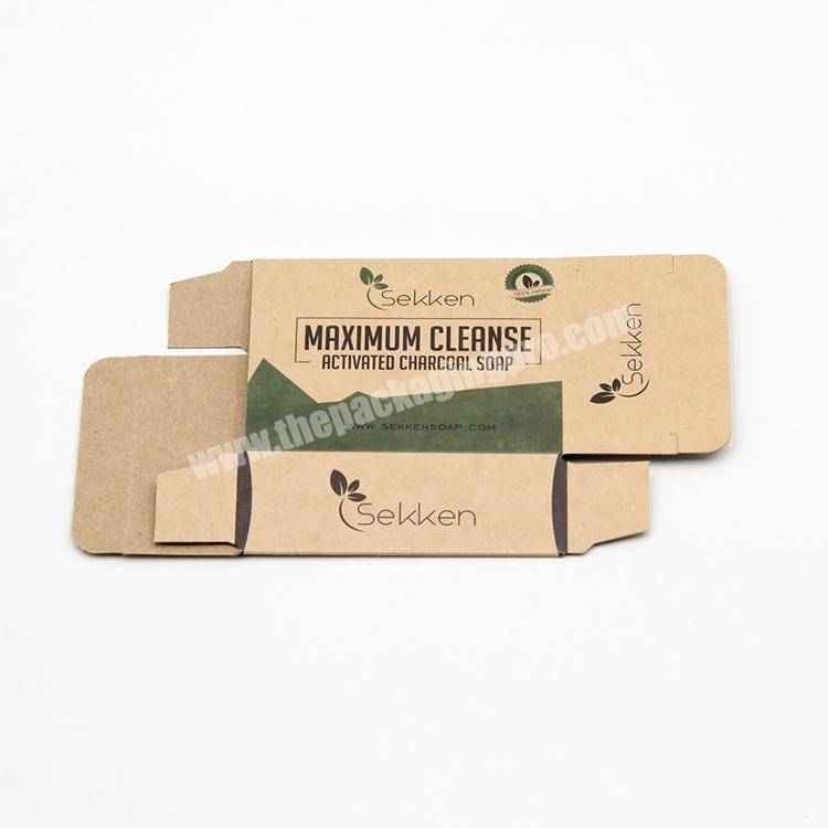 Custom Printed Hot-Selling Soap Box Packaging Paper Soap Box  Eco Friendly Brown Kraft Paper Box