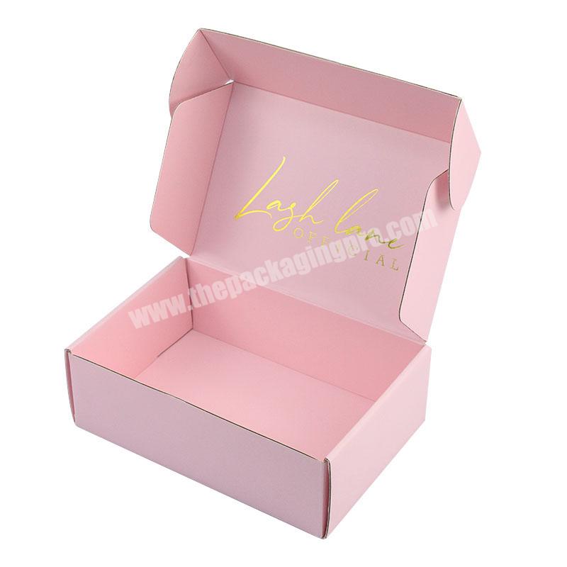 Custom Printed Logo Mailer Brand Princess Shipping Clothing Cosmetic Gift Packaging courier box Apparel Paper Mailer Box