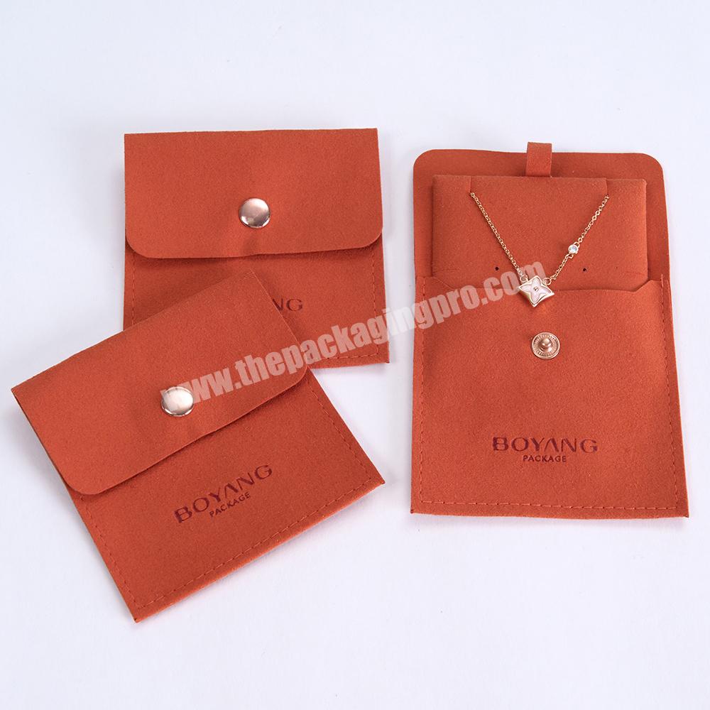 Custom Printed Luxury Travel Microfiber Jewelry Gift Packaging Pouch Bag with Logo