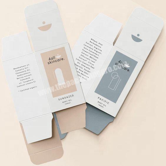 Custom Printing Cosmetic Folding Made Rigid Cardboard Cartons Packaging Box For SkinCare