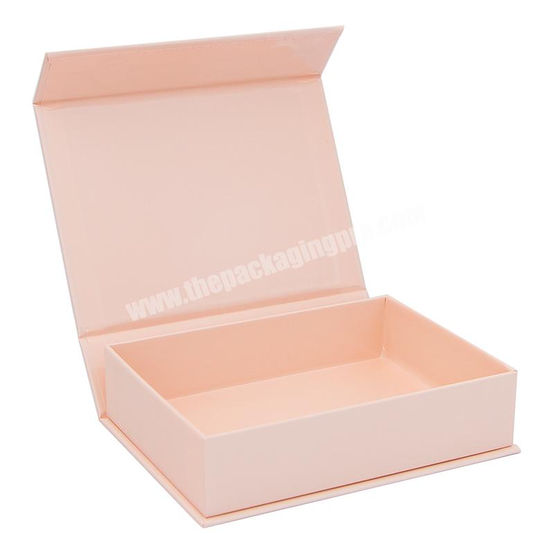 Custom Printing Luxury Book Shape Magnetic Closure Hard Cardboard Paper Wedding Gift Packaging Paper Box