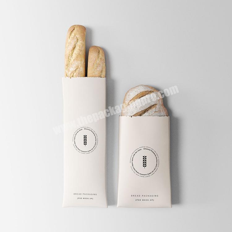 Custom Resealable Printed Bakery Food Grade Kraft Paper Bag With Your Own Logo For Bakery Food